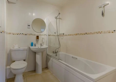 The bathroom at Sea Glimpse, Seaton