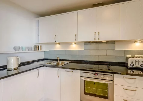 The kitchen at Sea Haven, Westward Ho!