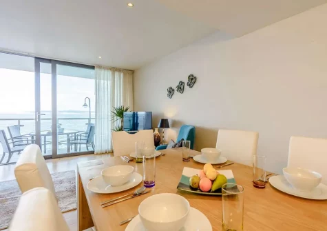 The dining area at Sea Haven, Westward Ho!