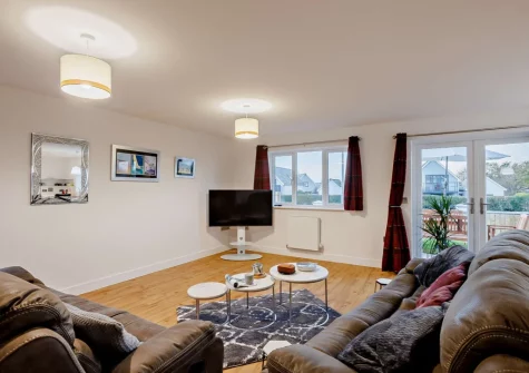 The living area at Sea Haze Number 6, Westward Ho!