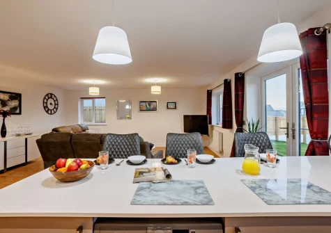 The kitchen at Sea Haze Number 6, Westward Ho!