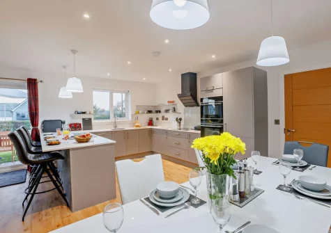 The kitchen & dining area at Sea Haze Number 6, Westward Ho!