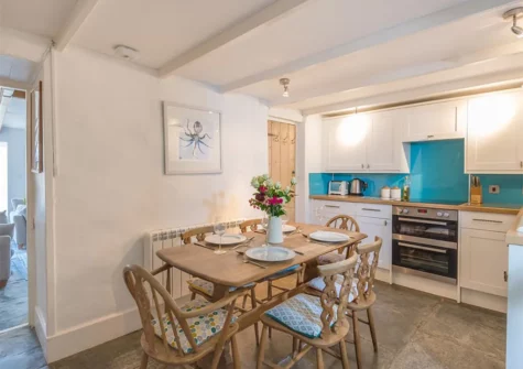 The kitchen at Sea Holly Cottage, Port Isaac