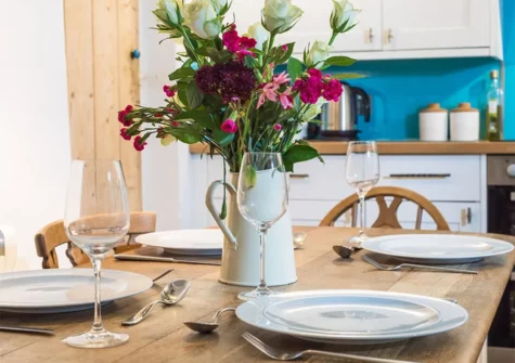The dining area at Sea Holly Cottage, Port Isaac