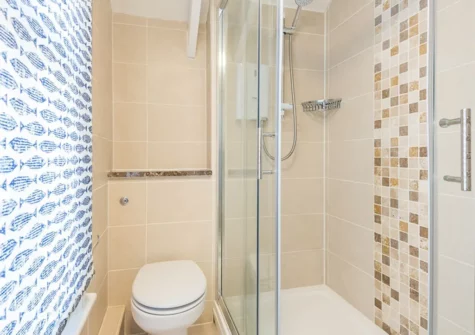 The shower room at Sea Holly Cottage, Port Isaac
