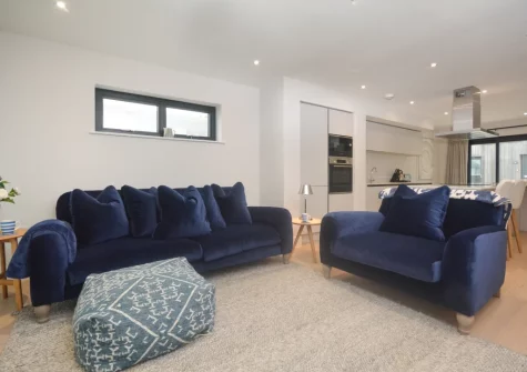 The living area at Sea-Holly, Harlyn