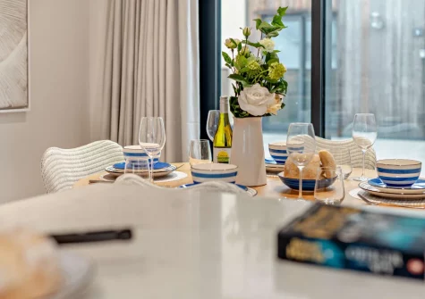The dining area at Sea-Holly, Harlyn