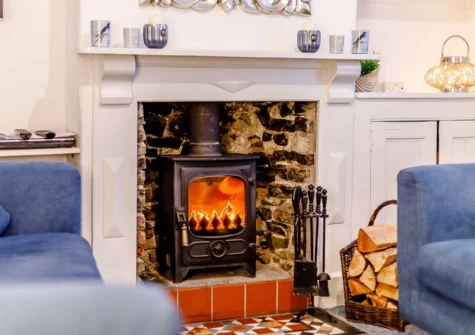 The living room at Sea Lavender Cottage, Appledore