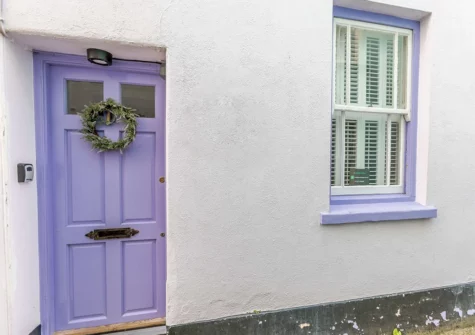 Outside Sea Lavender Cottage, Appledore