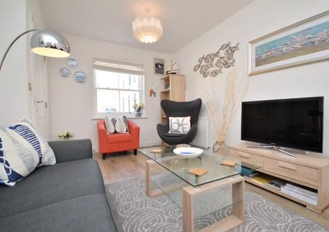 The living room at Sea Pink Cottage, Newquay