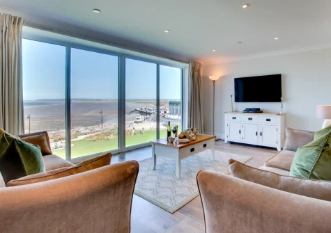The living area at Sea Spray, Westward Ho!