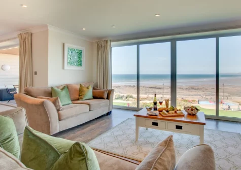 The living area at Sea Spray, Westward Ho!