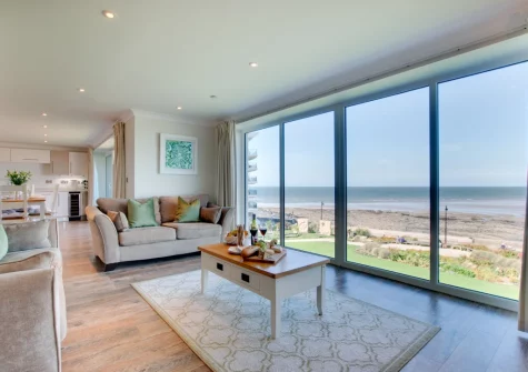 The living area at Sea Spray, Westward Ho!