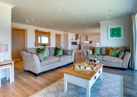 The living area at Sea Spray, Westward Ho!