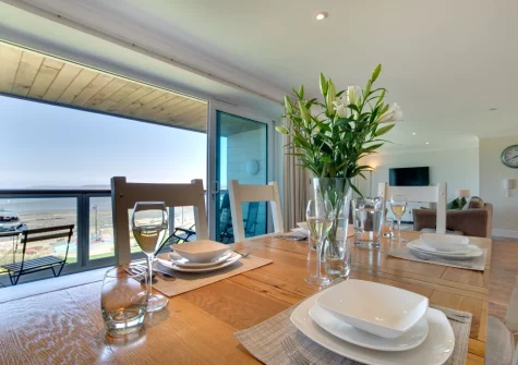 The dining area at Sea Spray, Westward Ho!