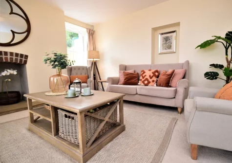 The living area at Sea Vista Apartment, Westward Ho!