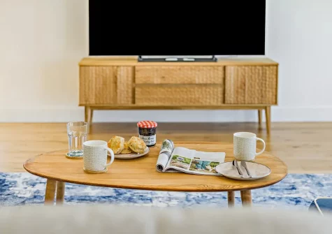 The living area at Sea Vista, Appledore