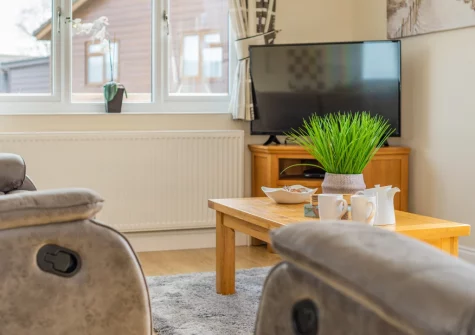 The living area at Seabreeze Retreat, St Merryn