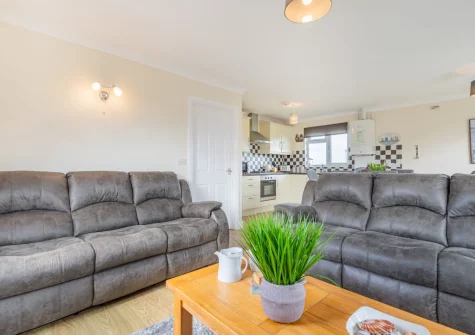 The living area at Seabreeze Retreat, St Merryn
