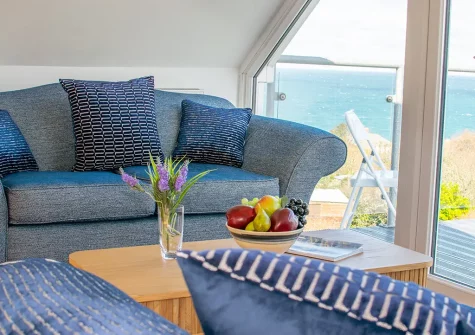 The living area at Seacroft, Port Isaac