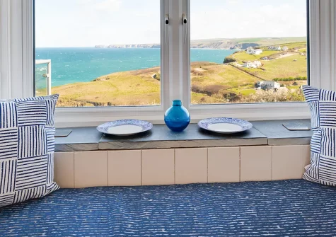 The living area at Seacroft, Port Isaac