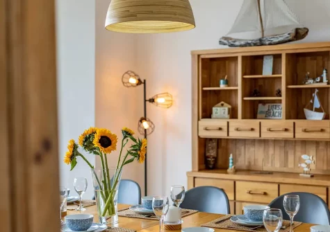The dining room at Seadrift, Westward Ho!
