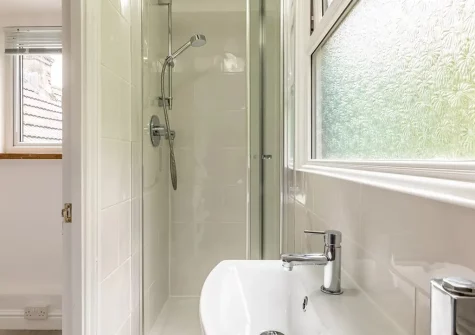 Bedroom #3 en-suite shower room at Seadrift, Westward Ho!