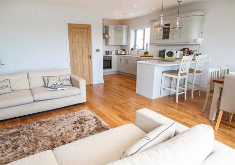 The living area at Seafield, Carbis Bay
