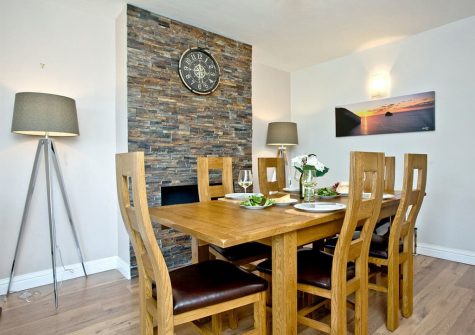 The dining area at Seaforth, Mevagissey