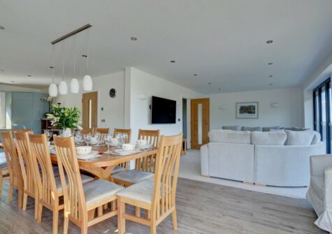The dining area at Seaglass, Watermouth