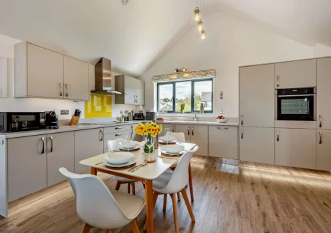 The kitchen & dining area at Seaglass, Westward Ho!