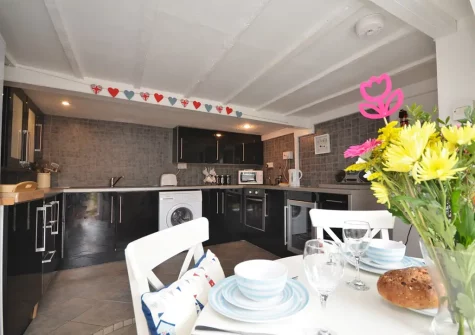 The kitchen & dining area at Seagulls Rest, Brixham