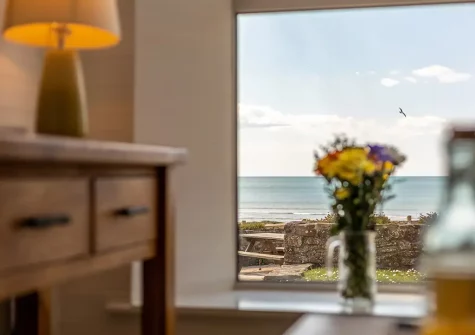 The living area at Sealawn, Croyde