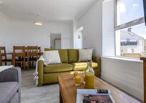 The living area at Sealawn, Croyde