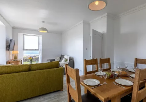 The dining area at Sealawn, Croyde