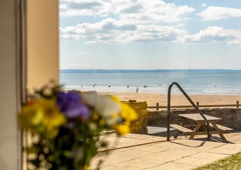 The patio & alfresco dining area at Sealawn, Croyde