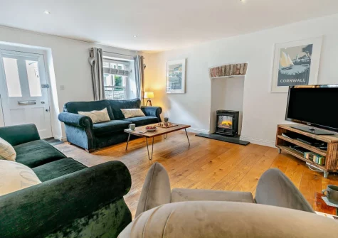 The living room at Seapink Cottage, Padstow