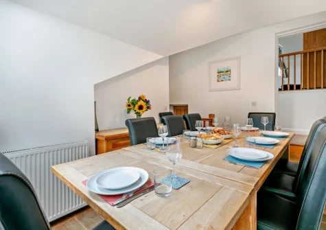 The dining room at Seapink Cottage, Padstow