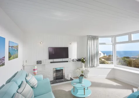 The living room at Seapinks, Port Isaac