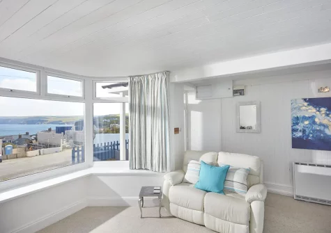 The living room at Seapinks, Port Isaac