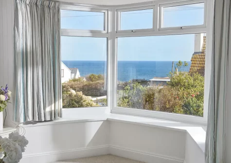 The view from the living room at Seapinks, Port Isaac