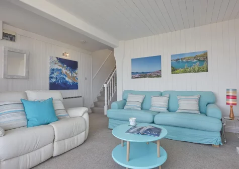 The living room at Seapinks, Port Isaac