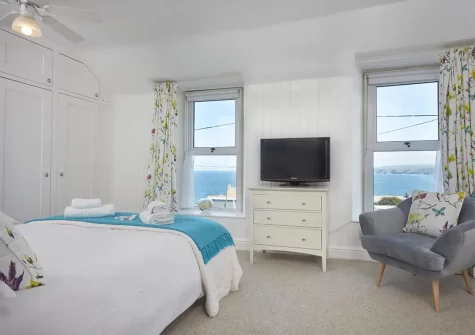 Bedroom #1 at Seapinks, Port Isaac
