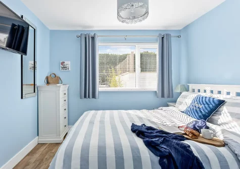 Bedroom #1 at Seas The Day, Brixham