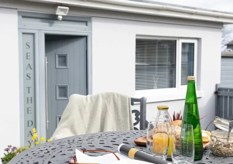 The alfresco dining area at x