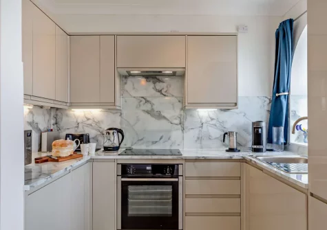 The kitchen at Seascape, Looe