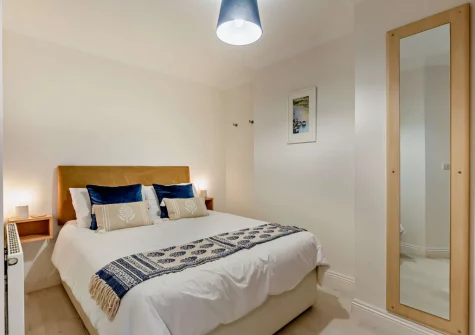 Bedroom #1 at Seascape, Looe