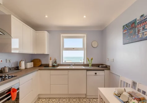 The kitchen at Seascape, Porthleven