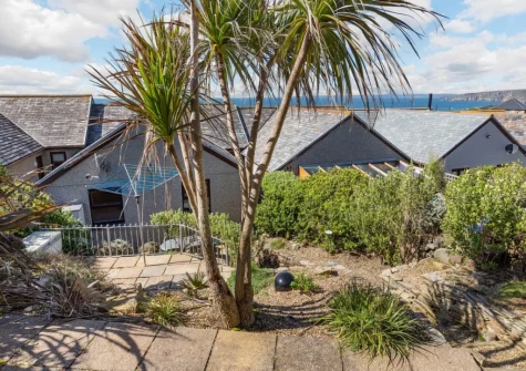 The tiered garden at Seascape, Porthleven