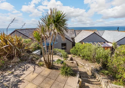 The tiered garden at Seascape, Porthleven